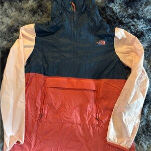 The North Face Navy and Coral Jacket